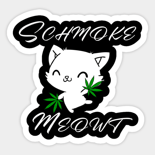 Smoke Meowt Sticker by Blackwolf24